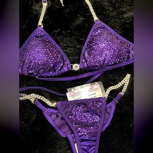 Purple Competition Bikini - Bikini Competitior